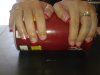POSE EN GEL TIPS ROSES FRENCH ROUGE DECO POINTS ROUGE ET BLANCS DU 02 07 2009 (3).jpg