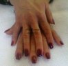 (21ième)après rallongement chablon au gel clear + gel pretty prune.jpg