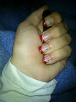 Remplissage french rouge, deco liner argenté + strass, Decembre 2012.JPG