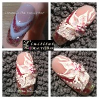 résine french fantaisie blc paillette et  fleurs 3D.JPG