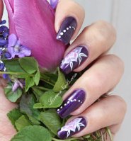 100 - Nail Art One Stroke floral.JPG