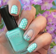 115 - Nail Art Noeud et pois.JPG