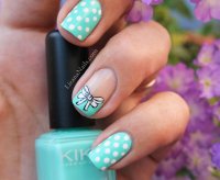 116 - Nail Art Noeud et pois.JPG
