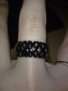BAGUE EN GEL NAIL ART PEN NOIR BANDE RUBAN ROUGE ET PAILLETTES DOREES (3).jpg